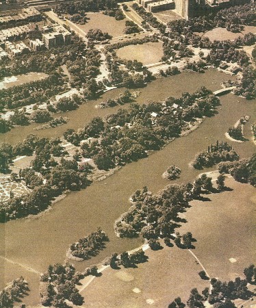 1938 map of Wooded Island and Lagoons