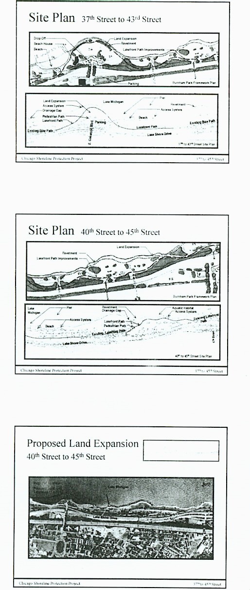 site plans and profiles for 37th to 45th