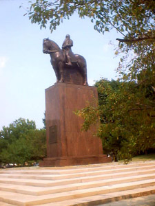 Masaryk statue, east end of Midway Plaisance