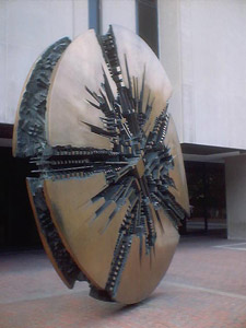 Armando Pomodoro, Grande Disc. 1976 At UC Hospitals, 58th  and Ellis