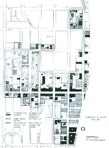 Blight factor map for SECC 1954