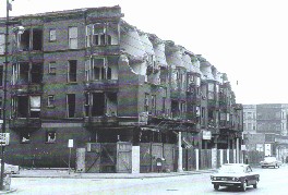 The building that had housed the original Compas Players (Second City) in 1955 starts to come down in 1960. No accomdation for theater etc. was no even thought of. 
