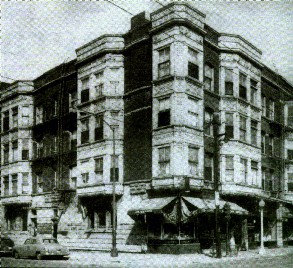 A typical 4-flat from World's Fair days so 60 years old at 55th and Woodlawn. 
