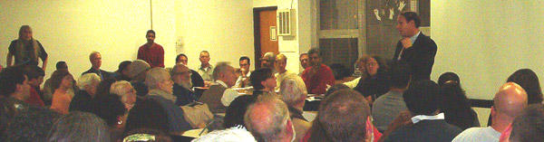 Hank Webber presenting on the Harper Theater at the Nov. 10 2003 TIF No