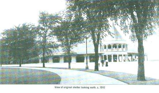 The original pre-fair part of the building ass remained as shelter building, 1910