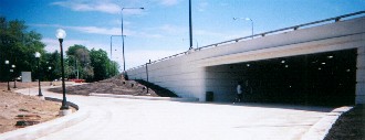 57th underpass and northwest ramp
