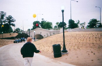 Nearing 63rd underpass from east