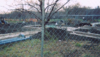 Constructing the Nichols formal garden bed extension Dec. 2003