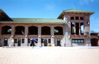 63rd Bathing Pavilion, from the beach