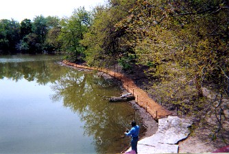 Southwest from Darrow Bridge immed. after restoration work