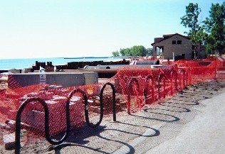 Early stages of construction of the 57th underpasses and bridges