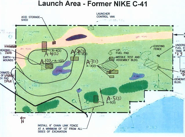 Map of ACE tests for hazardous materials, early 2000s
