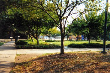 Nichols formal gardens before construxction  for the Fieldhouse