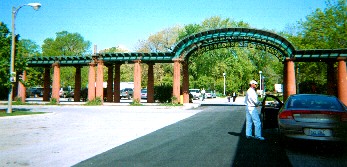 South Shore Cultural Center portico near the clublhouse