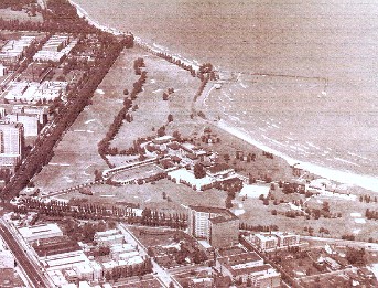 1950 areal of South Shore Cultural Center