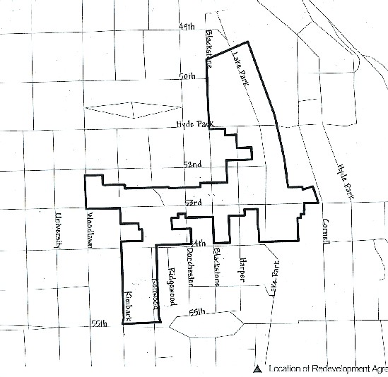 More detailed map of 53rd St. TIF district
