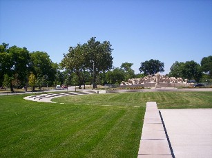 Allison Davis Garden south side at se corner of Washinton Park