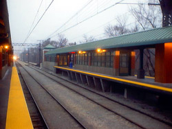 57th platform at dusk. George Rumsey.