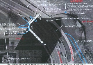 concept redone intersection 67th and South Shore (short-term)